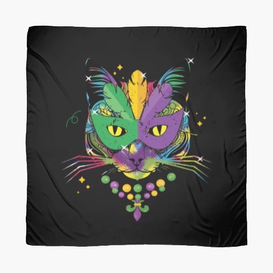 Cat Mask Beads Festival Parade Mardi Gras Scarves