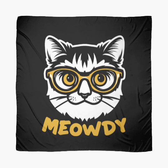 Meowdy Funny Kitty Michigan Gift Scarves