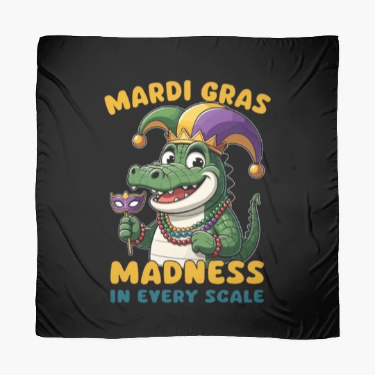 Mardi Gras Crocodile Masquerade Lover Scarves