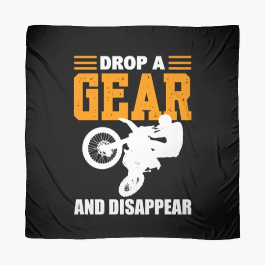 Drop A Gear And Disappear Motorcycle Enthusiast Scarves