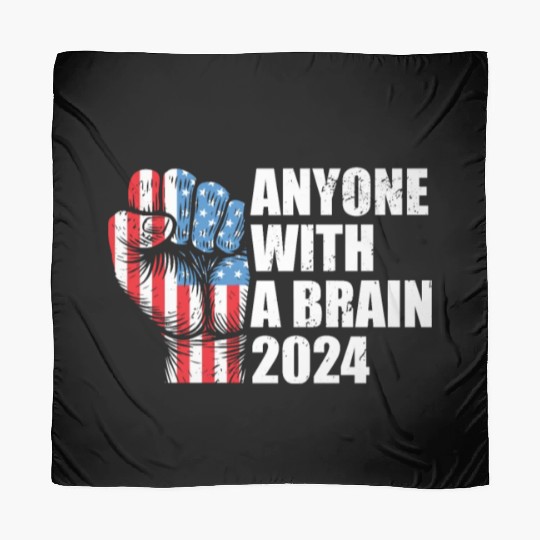 2024 Brain Vote Democracy Anti-Trump Scarves
