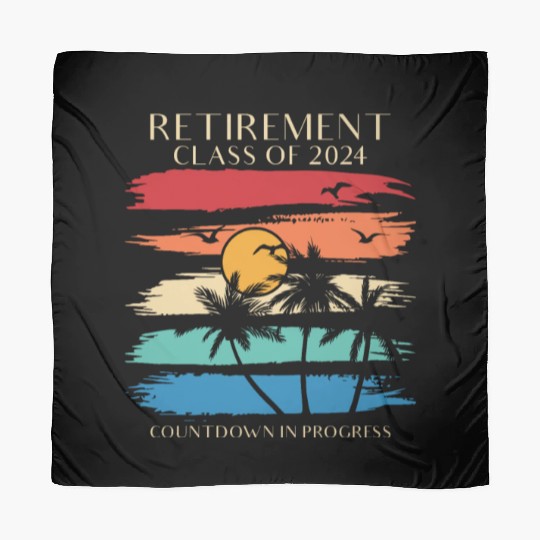 2024 Retirement Countdown Beach Scarves