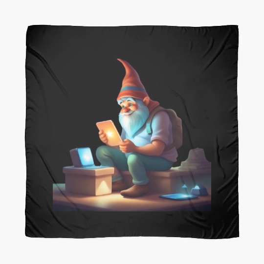 A Father's Day Gnome as a tech-savvy dad Scarves