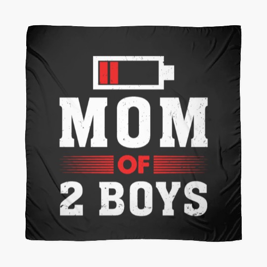 Mom of 2 Boys Mom and Son Matching Mom Scarves