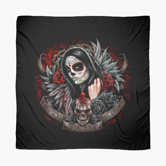 Dia de Los Muertos Sugar Skull Design Scarves