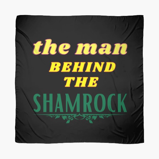 Man Behind The Shamrock Scarves St Patricks Day.