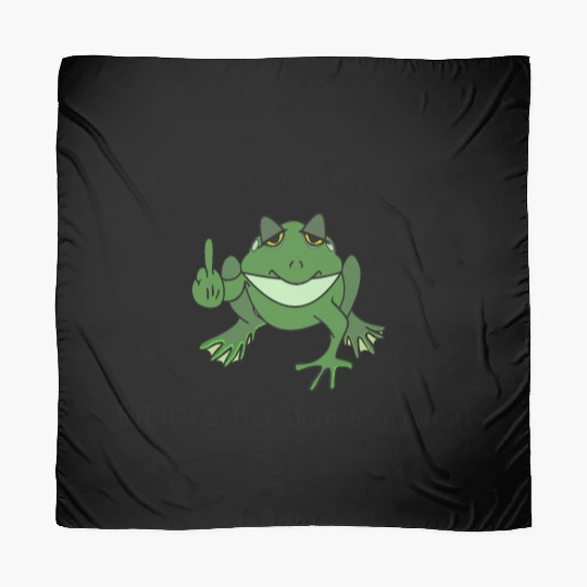 "It's not easy being green but it's.....Frog Scarves