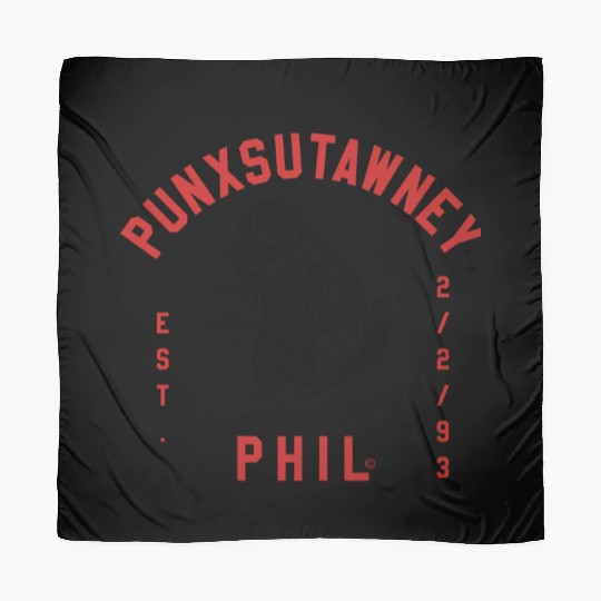 Punxsutawney Phil Groundhog Day Scarves