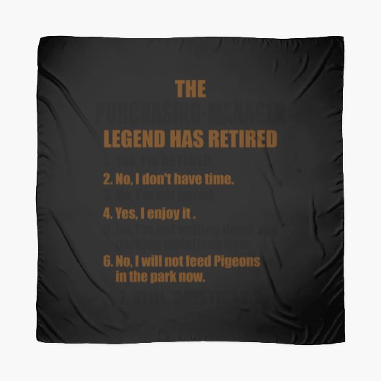 Retirement gift idea Retired Purchasing-Manager Scarves