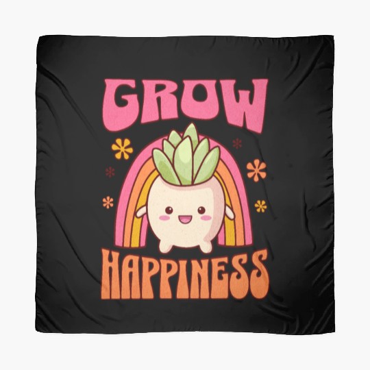 GROW HAPPINESS Colorful Cute Gardener Scarves