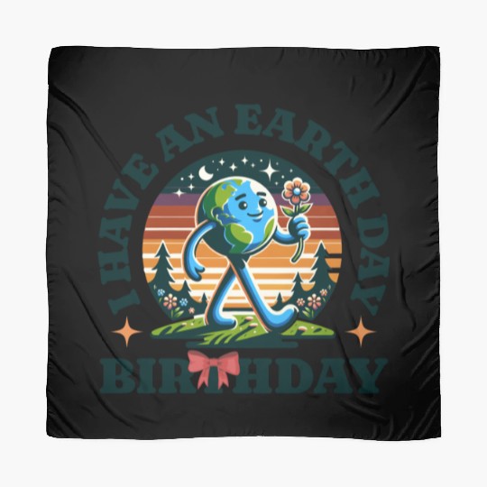 I Have An Earth Day Birthday Nature Earth Day 2025 Scarves
