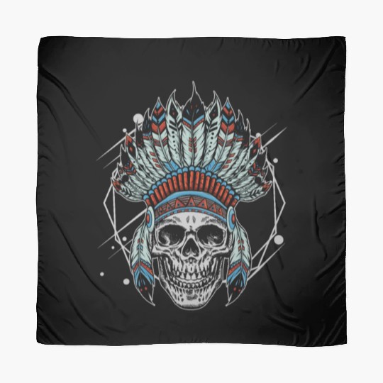 Indigenous Native American Skull Head Scarves