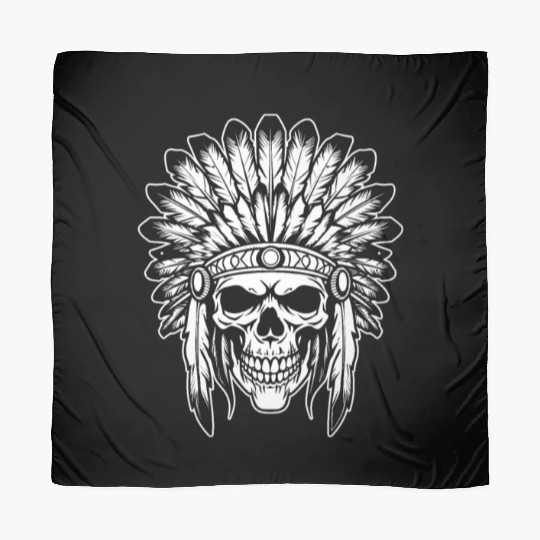 Indigenous Native American Skull Head Scarves