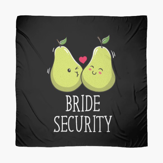 Bride Security Funny Wedding Little Ring Bear Scarves