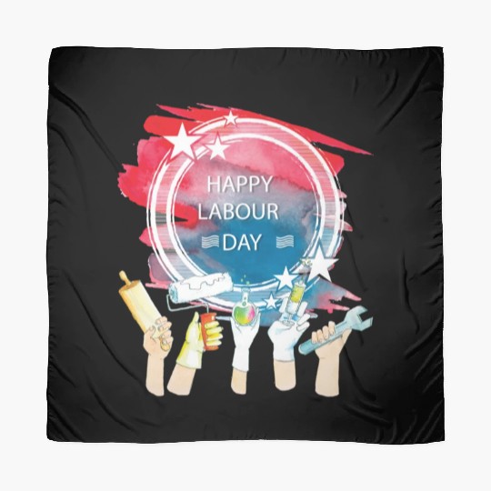 Labor Day Celebration Artwork Scarves