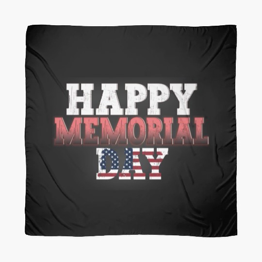 Patriotic Memorial Day Flag Design Scarves