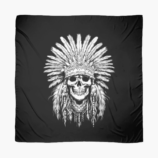 Indigenous Native American Skull Head Scarves