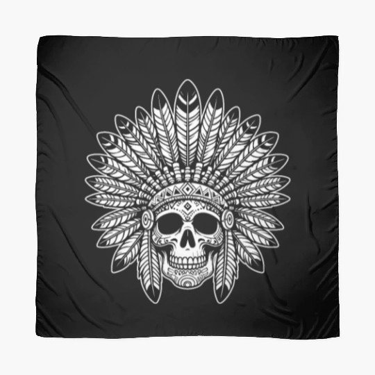 Indigenous Native American Skull Head Scarves