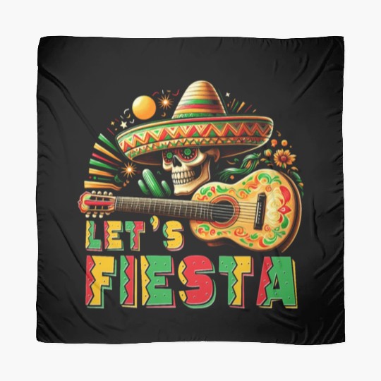 Let s Fiesta Funny Cinco De Mayo Piñata Scarves