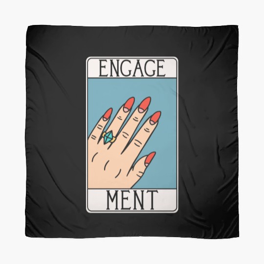 Engagement - Engaged Tarot Card - Wedding Proposal Scarves