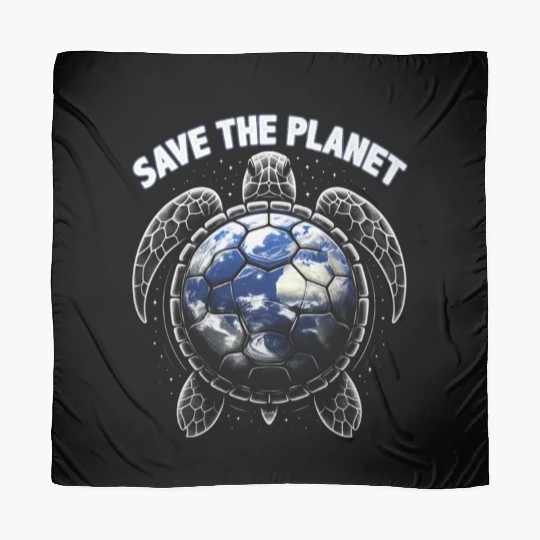 Save The Planet Turtle Environment Ocean Earth Day Scarves