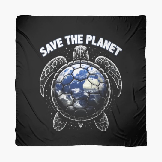 Save The Planet Turtle Environment Ocean Earth Day Scarves
