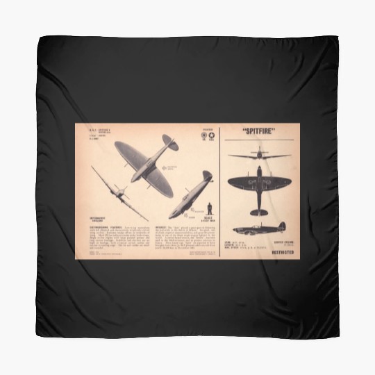 Spitfire Recognition Sheet Scarves