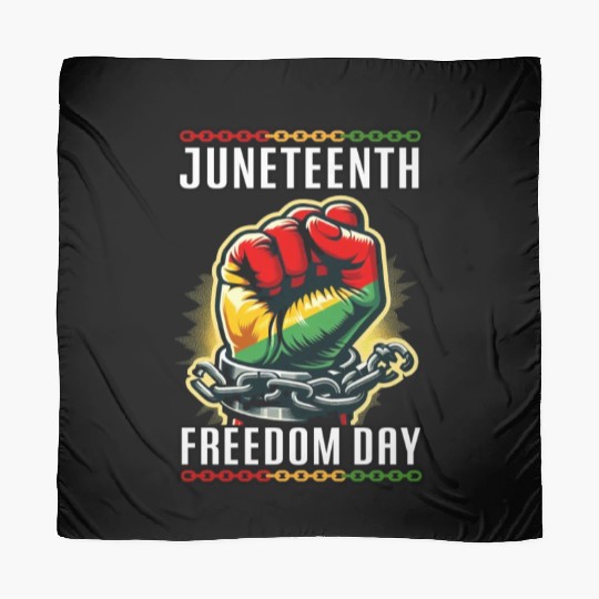 Juneteenth breaking chains, embracing freedom Scarves