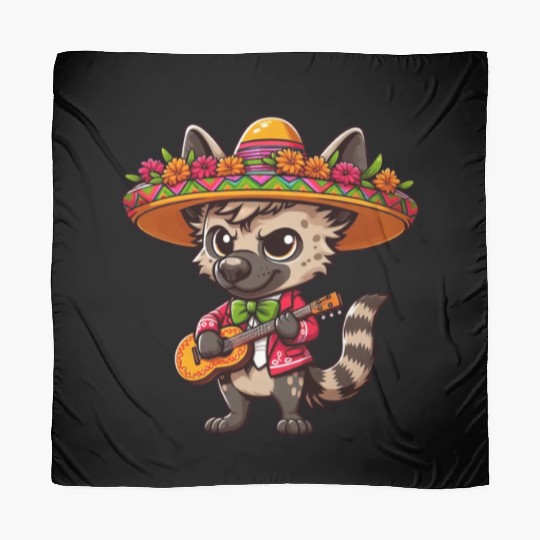 Cinco de Mayo Hyena Mariachi Guitar Scarves