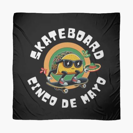 funny skateboard Cinco de mayo Scarves