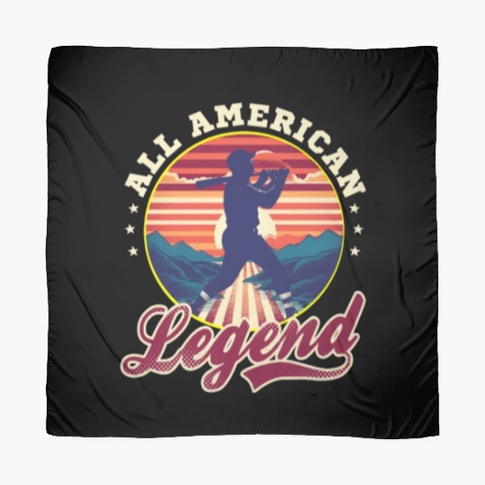 4th Of July Baseball All American Legend Scarves