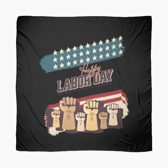 Labor Day Fists Raised Scarves