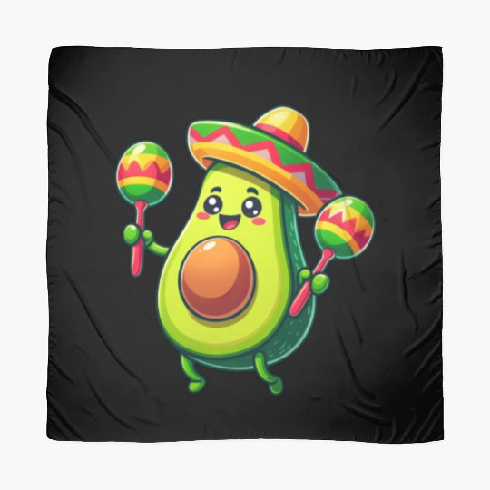Cinco de Mayo Avocado in Mexico Scarves