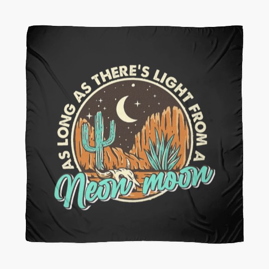 Neon Moon Cactus Country Mountain Western Cow Scarves