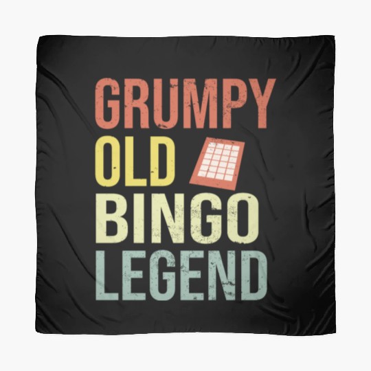 Grumpy old Bingo Legend Bingo Player Scarves