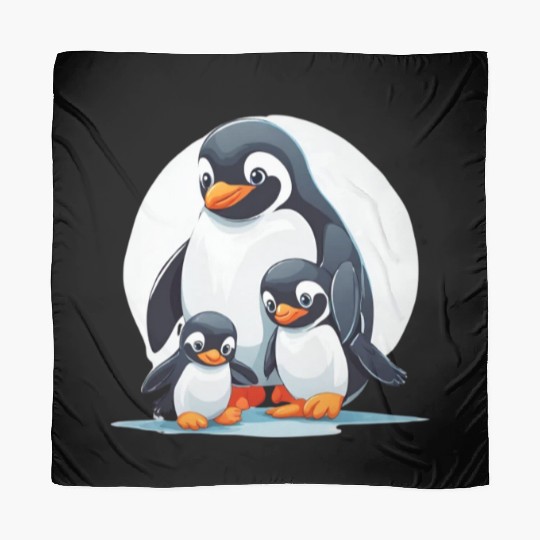 Mother's Day Penguin Design: Cute & Colorful Gift Scarves