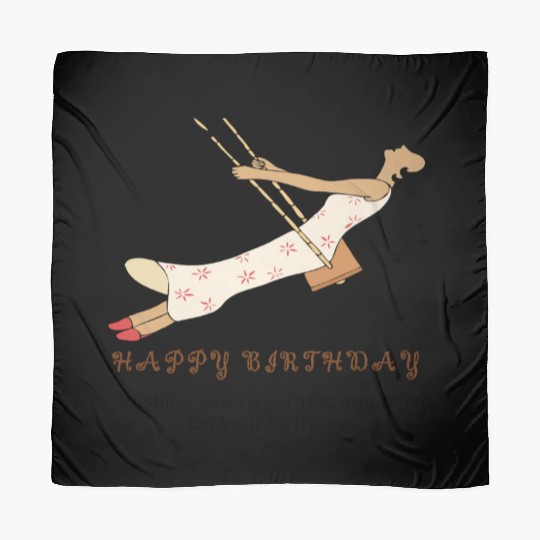 Birthday Bliss- Where Sweetness Meets Joy Scarves