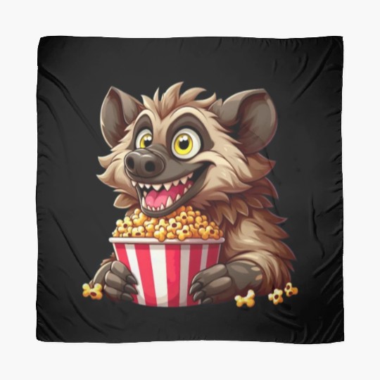 Hyena Predator Popcorn Cinema Night Scarves