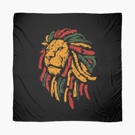 Celebrate Juneteenth Lion African American Freedom Scarves