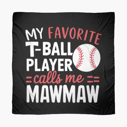 Baseball Grandma Grandmother Grandparents Day Scarves