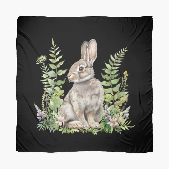 Watercolor Cute Forest Animals, Forest Animal PNG Scarves