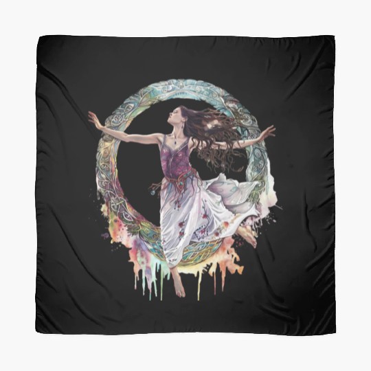 Wiccan Goddess Watercolor Clipart, Wiccan png, Scarves