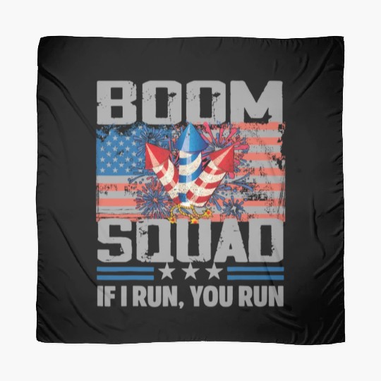 Boom Squad 4th of July Funny Firework Director Scarves