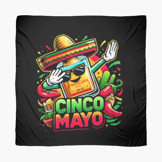 Cinco de Mayo Tequila Bottle Scarves