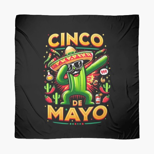Cinco de Mayo Dancing Cactus Scarves