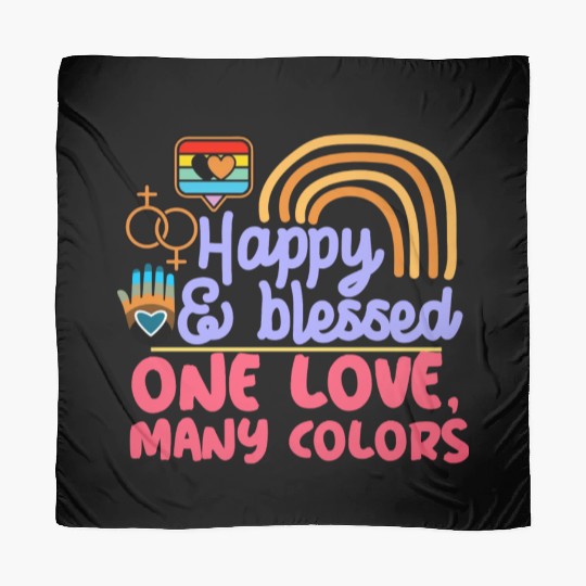 pride month, happy and blessed, love is love Scarves