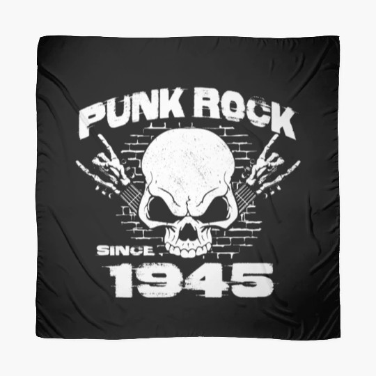 79th Birthday - Punk Rock Since 1945 Skull Rock Scarves