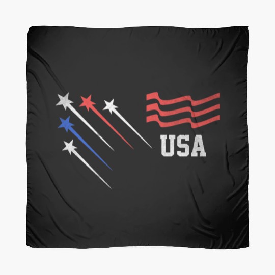 Patriotic 4th Of July USA Scarves