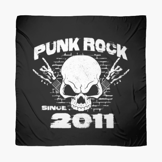 13th Birthday - Punk Rock Since 2011 Skull Rock Scarves