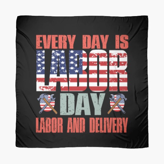 Happy Labor Day Scarves For Labor Day Messy Bun USA